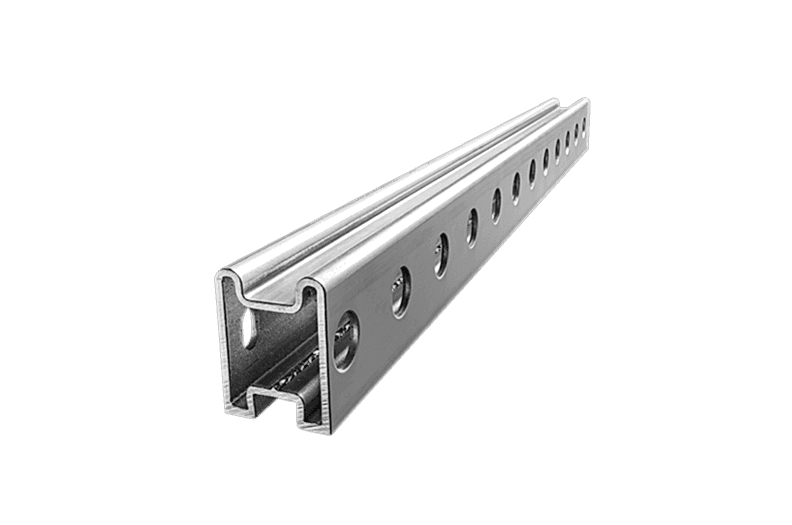 Running rail for elevator doors Running rail for elevator doors